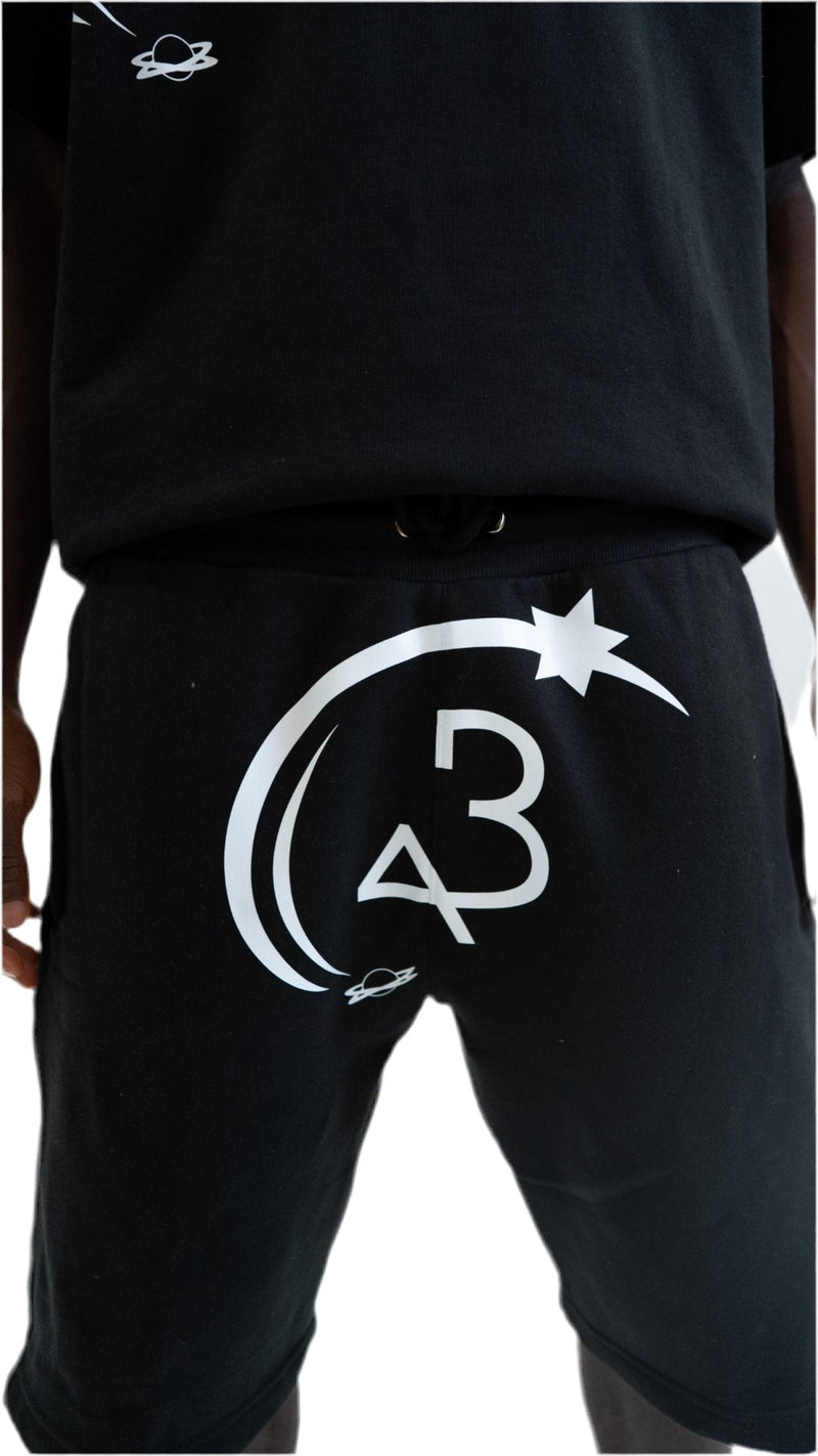 BLACK 'ASWC' SHORTS - BACLUBHOUSE